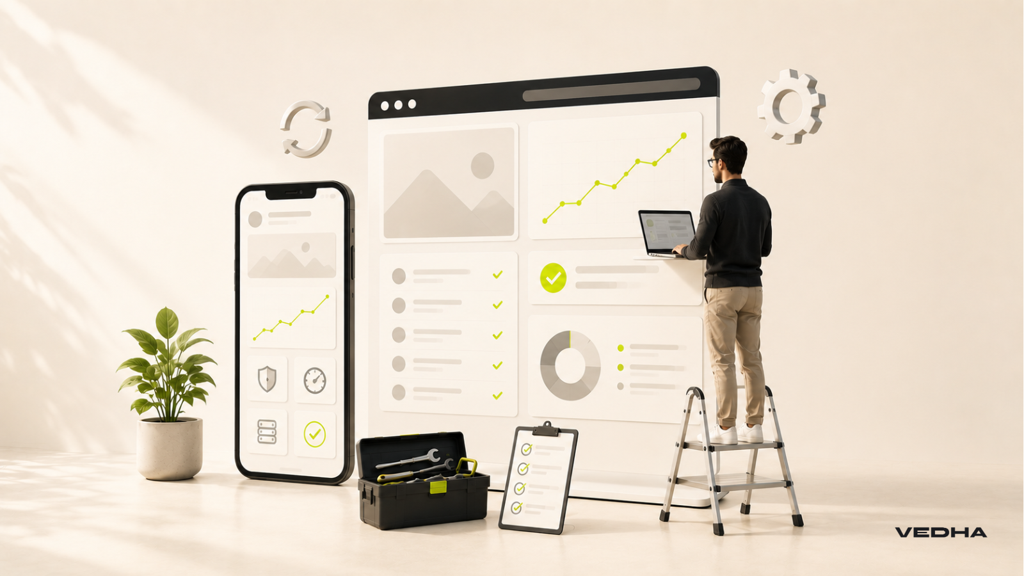 Web and Mobile App Maintenance in Dubai - How to Keep Your Platforms Healthy article cover