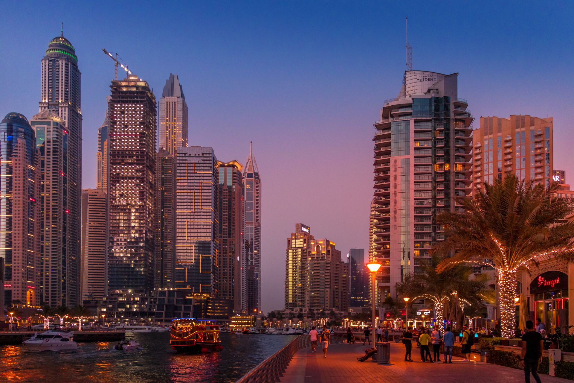 Dubai skyline — Vedha’s home base