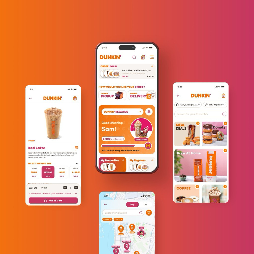Dunkin' mobile and web platform case study